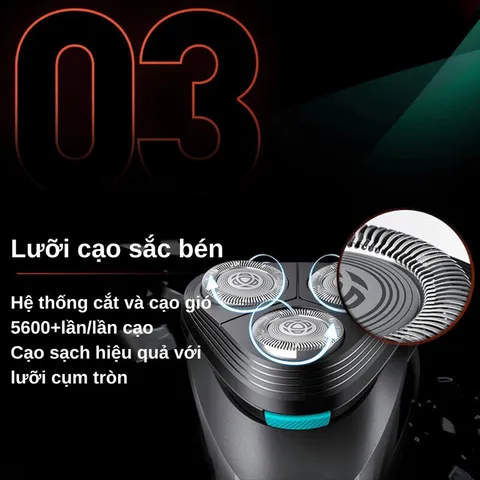 [CHÍNH HÃNG] Máy cạo râu Philips S1115, 3 lưỡi, cạo khô và ướt