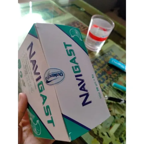 Bảo vệ niêm mạc dạ dày NaviGast hộp 20 gói đau thượng vị, ợ chua, đầy bụng nóng rát, trào ngược dạ dày thực quản