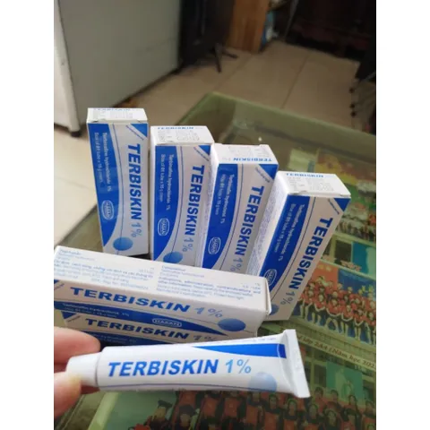 Kem bôi da TerBiskin 1% tub 15g dùng cho Da bị nấm ,lang ben , hắc lào,nấm toàn thân