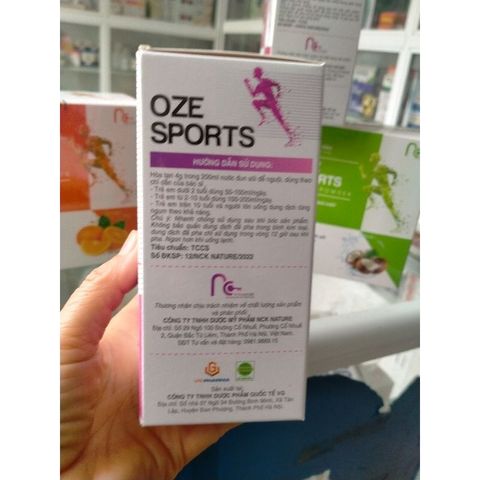 Bổ sung khoáng chất OZE SPORTS Drink powder hộp 30 gói ×4g bù nước và cân bằng điện giải