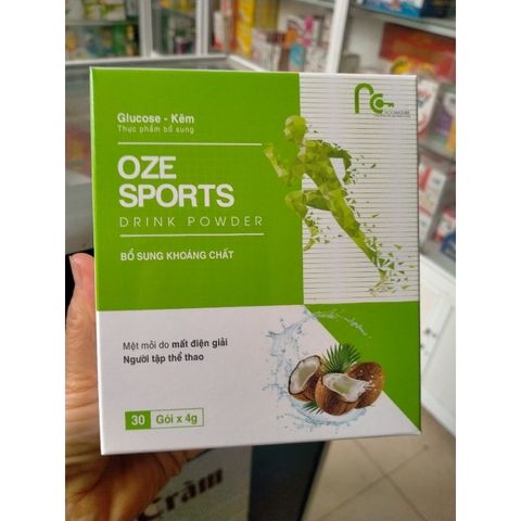 Bổ sung khoáng chất OZE SPORTS Drink powder hộp 30 gói ×4g bù nước và cân bằng điện giải