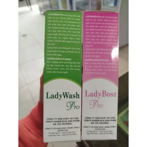 Dung dịch vệ sinh phụ nữ LaDy_ Bosz Pro(mẫu mới)chai 250ml bảo vệ vùng nhạy cảm dùng vệ sinh hằng ngày