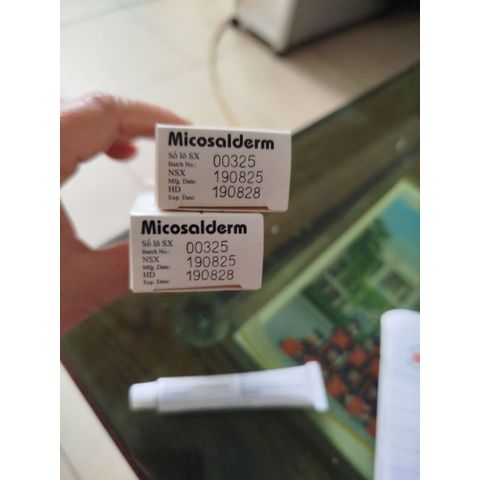 Kem bôi da Micosalderm tub 10 g bôi nấm da ,nấm móng,nấm bẹn an toàn và hiệu quả hàng chính hãng