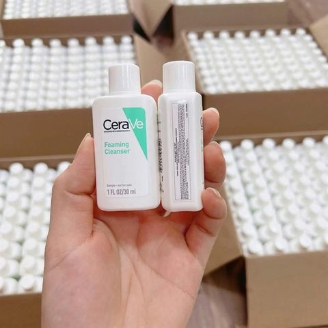 Sữa Rửa Mặt Cerave Foaming Cleanser Mini 30ml – làm sạch dịu nhẹ