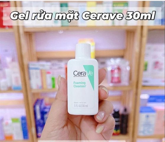 Sữa Rửa Mặt Cerave Foaming Cleanser Mini 30ml – làm sạch dịu nhẹ
