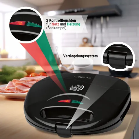 Máy nướng bánh mì sandwich Clatronic ST3477