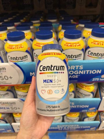 vitamin tổng hợp dành cho nam trên 50 tuổi centrum men 275 viên