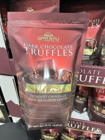 kẹo Dark Chocolate Truffles With Sea Salt 448g