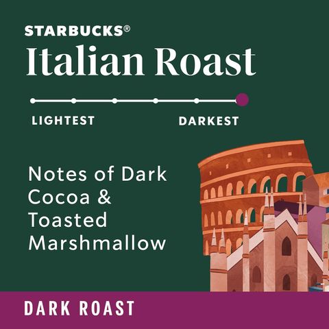 Cà phê Starbucks rang xay sẵn 100% Arabica Italian 340g [Hàng Mỹ]