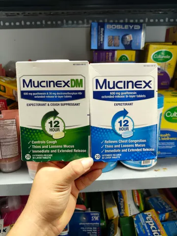 Viên uống cắt cơn ho có đàm, tức ngực Mucinex 600mg 