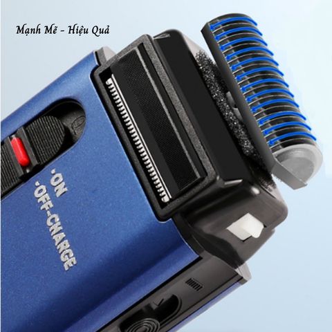 Máy cạo râu lưỡi ngang SC-312U chân sạc TYPE-C màu xanh