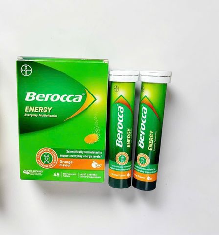 Viên Sủi Berocca Energy Úc Bổ Sung Vitamin Khoáng Chất Thiết Yếu