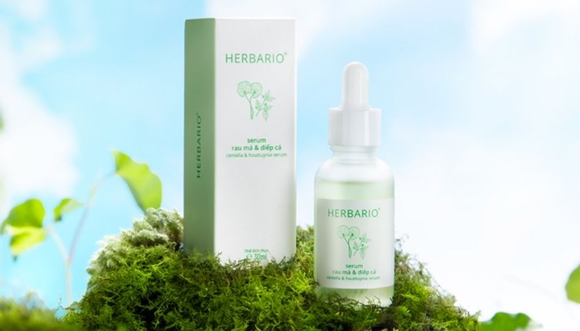 Serum Rau má & Diếp cá Herbario 30ml sạch mụn, thuần chay
