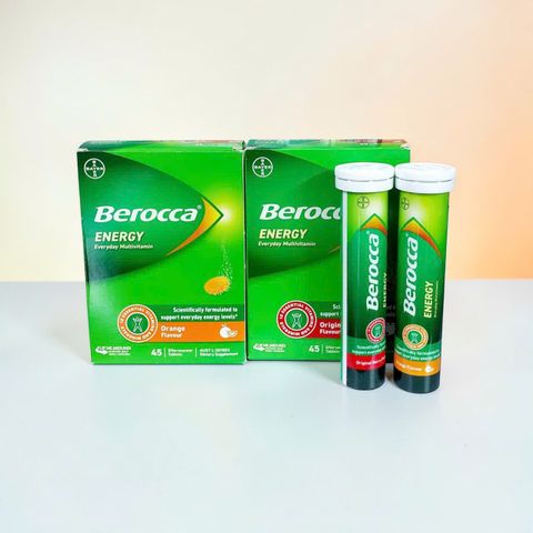 Viên Sủi Berocca Energy Nhập Khẩu Úc Bổ Sung Năng Lượng Hằng Ngày