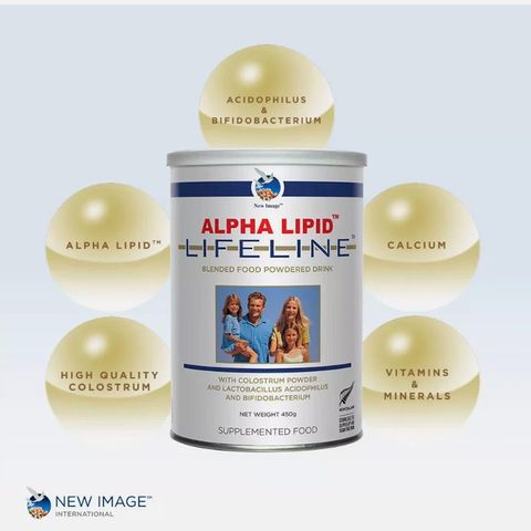 Sữa Non Alpha Lipid Lifeline từ New Zealand 450Gr từ New Zealand -  Bổ dung dinh dưỡng, tăng cường hệ miễn dịch cho trẻ và người lớn [ Nội địa Úc Date 07 - 2028 ] 