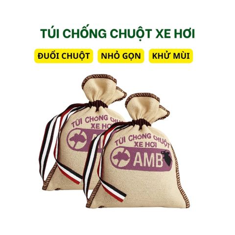 Túi chống chuột AMB chính hãng, đuổi chuột ô tô hiệu quả, ngăn chuột cắn dây điện