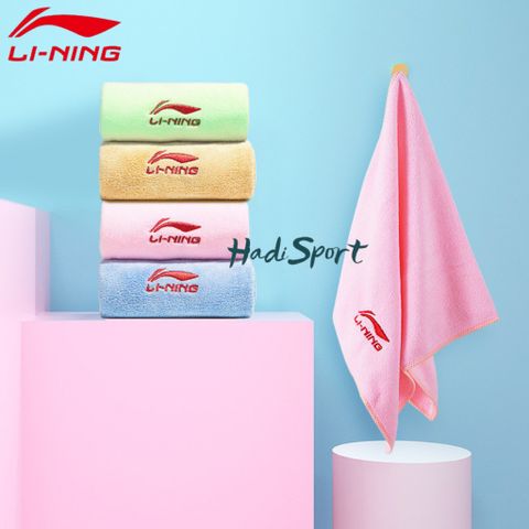 Khăn lau mồ hôi/Khăn lau cầu lông/Khăn bơi Hadi Lining chính hãng thấm hút mồ hôi cực tốt mã LNQT766