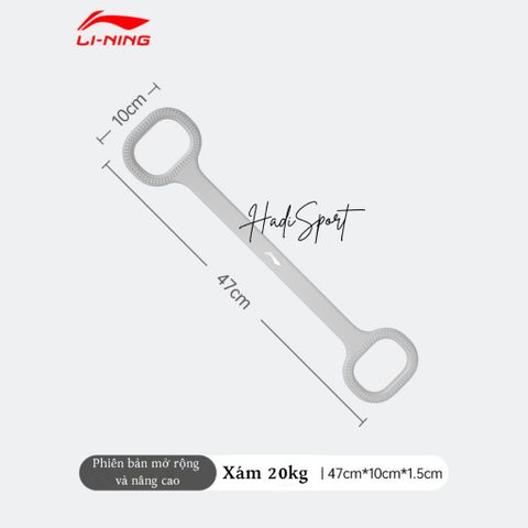 Dây đàn hồi hình số 8 Lining chất liệu silicon đúc nguyên khối tập vai lưng tập toàn thân 4 mức 5/10/15/20kg LJSU348