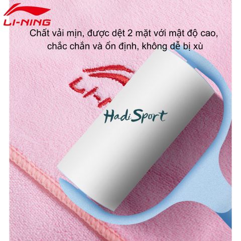 Khăn lau mồ hôi/Khăn lau cầu lông/Khăn bơi Hadi Lining chính hãng thấm hút mồ hôi cực tốt mã LNQT766