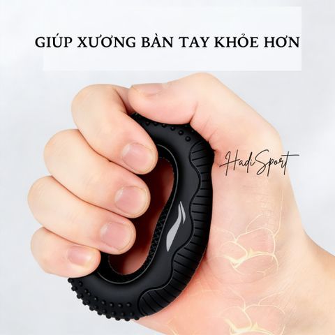 Vòng silicon tập cơ tay LINING cao cấp silicon nguyên khối giúp luyện tập sức mạnh ngón tay LJSU344