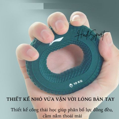 Vòng silicon tập cơ tay LINING cao cấp silicon nguyên khối giúp luyện tập sức mạnh ngón tay LJSU344