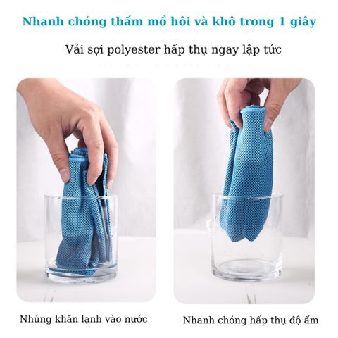 Khăn thể thao lạnh Lining khăn lạnh thoáng nhẹ mềm mại thấm mồ hôi tốt mát lạnh khi sử dụng LNQT793