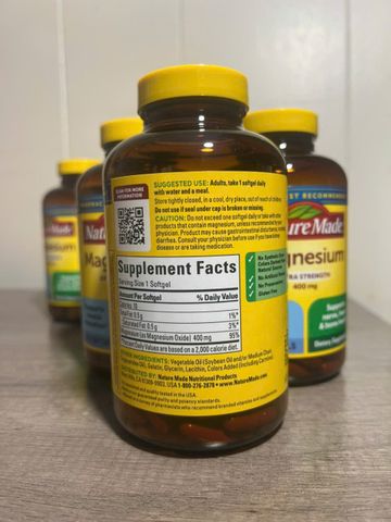 Viên uống Nature Made bổ sung Magnesium 400mg 150 viên