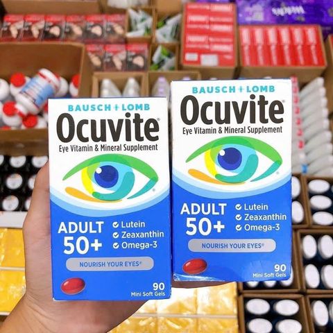 VIÊN UỐNG BỔ MẮT OCUVITE DÀNH CHO NGƯỜI LỚN TUỔI OCUVITE ADULT 50+ 90 VIÊN CHÍNH HÃNG