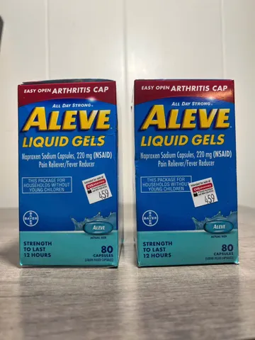 Aleve liquid gels 80 viên hàng Mỹ