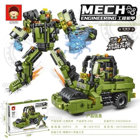 Đồ Chơi Lắp Ráp 2in1 Robot Và Ô Tô Cho Bé – Mô Hình Biến Hình Sáng Tạo - Quà Tặng Bé Trai