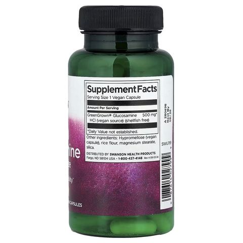VEGAN - Viên uống bổ xương Khớp Glucosamine Thuần Chay hãng swanson