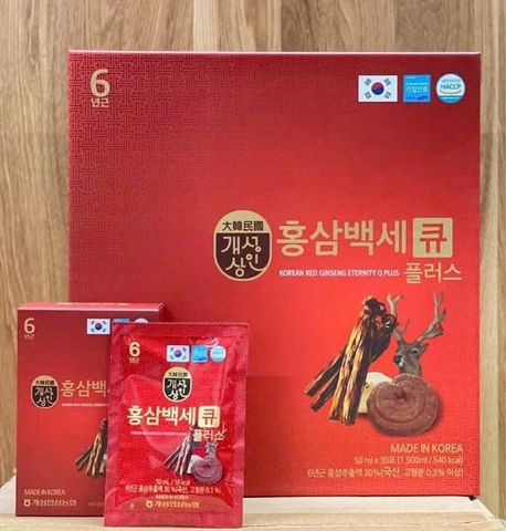 Nước Hồng Sâm Nhung Hươu Linh Chi Q Plus 30 Gói – bổ sung dinh dưỡng