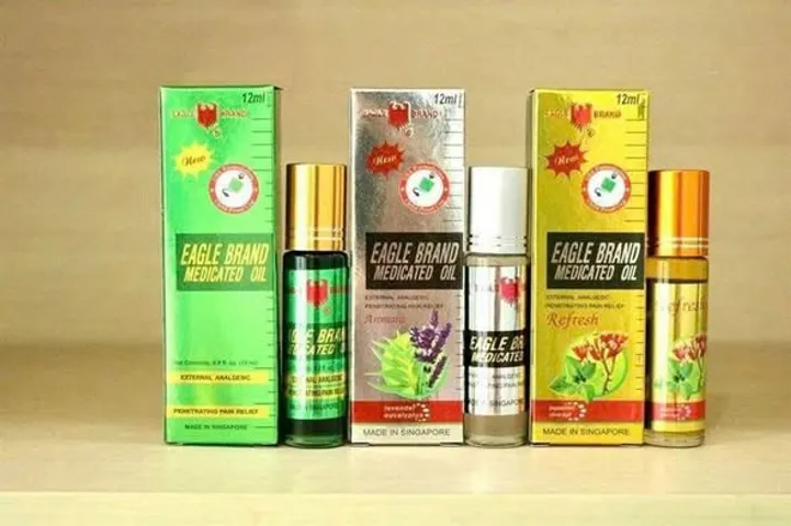 Lốc 12 Dầu Gió Lăn Eagle Brand 10ml – thư giãn cơ thể tiện lợi