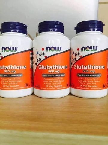 Viên Uống Glutathione NOW 500mg 60 Viên – bổ sung dinh dưỡng