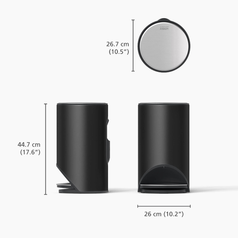  Thùng Rác Có Bàn Đạp Joseph Joseph 30150 30L (màu inox)