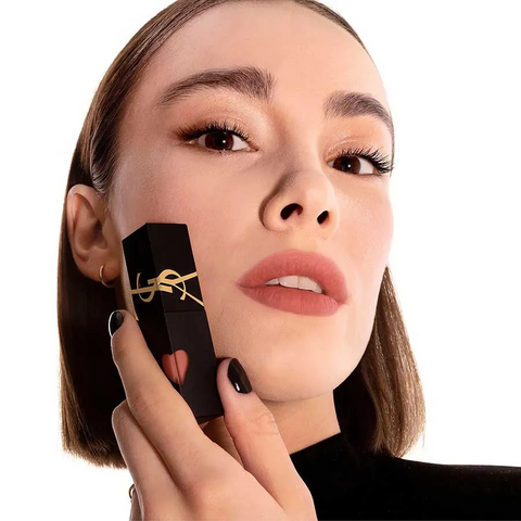 (Cao cấp)Son Kem Bóng Yves Saint Laurent YSL Tim The Inks Vinyl Blur 231 Rosewood Emotion Màu Nâu Nude, 5.5ml Chính hãng