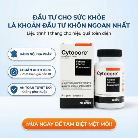 Viên Uống Giảm Mệt Mỏi Căng Thẳng NHCO Cytocore 56 Viên – Tăng Sức Bền Thể Chất & Tinh Thần