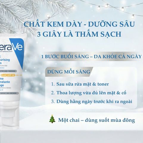 Kem Dưỡng Ẩm CERAVE FACIAL MOISTURIZING LOTION AM SPF30 _ 52ml (kem ngày )
