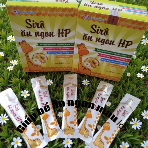 Siro ăn ngon HP hộp 20 túi 10ml bổ sung vitamin,kẽm ,thymomodulin,giúp trẻ ăn ngon , tăng cường tiêu hóa
