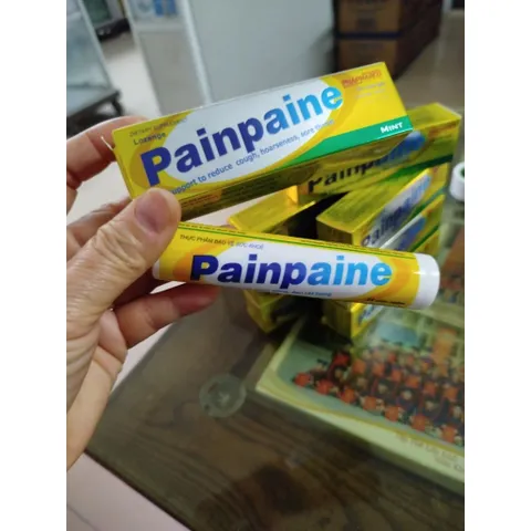 kẹo ngậm ho Painpaine tub 24viên hỗ trợ giảm ho,khản tiếng,đau rát họng,vị bạc hà