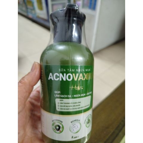 Sữa tắm ACNOVAX chai 250 ml giảm mụn ,mẩn ngứa, mụn nhọt, thoáng lỗ chân lông,sạch nhờn nguồn gốc thảoo dượcc