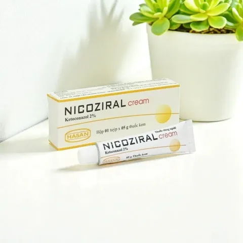 Kem bôi nấm Nicoziral Cream 5g bôi nấm da hắc lào viêm da bã nhờn, lang ben
