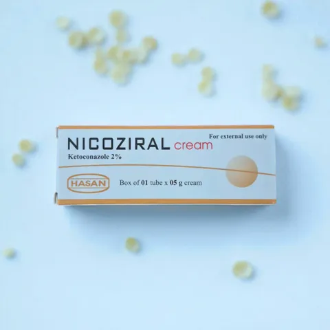 Kem bôi nấm Nicoziral Cream 5g bôi nấm da hắc lào viêm da bã nhờn, lang ben