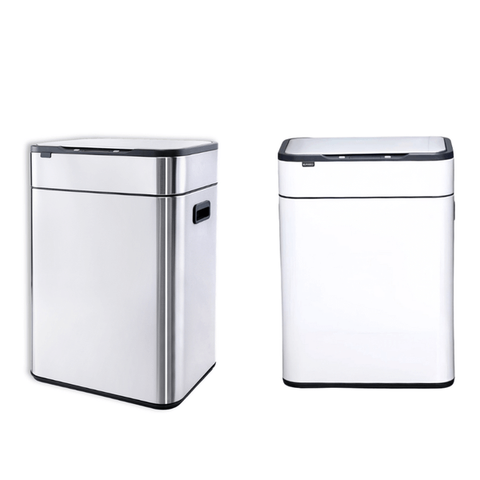 Thùng rác cảm ứng ELPHECO nắp inox 30L có thùng rác rời bên trong & khử mùi ozone
