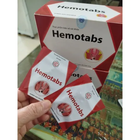 Hemotabs hộp 15gói ×5g hộ trợ nhuận tràng, giảm nguy cơ táo bón, bền thành mạch, giảm nguy cơ bị trĩ,sa búi trĩ