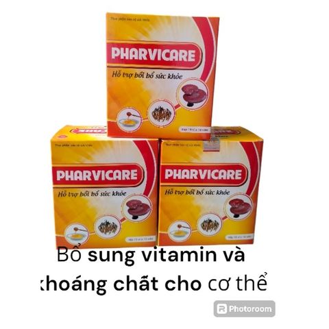 Pharvicare hộp 10 vỉ ×10viên bổ sung vitamin và khoáng chất , bồi bổ sức khỏe giúp ăn ngon,tăng cường sức đề kháng