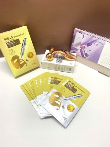 Mặt Nạ Dưỡng Trắng Laon Medi Meso Essence Mask - Niacinamide Cấp Ẩm & Làm Sáng Da (30ml, 10 Miếng) tặng thanh massage mặt