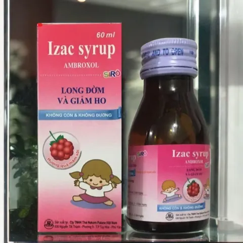 Siro ho Izac Syrup Chai 60ml – Hỗ Trợ Giảm Ho long đờm Tiêu Chất Nhầy Đường Hô Hấp