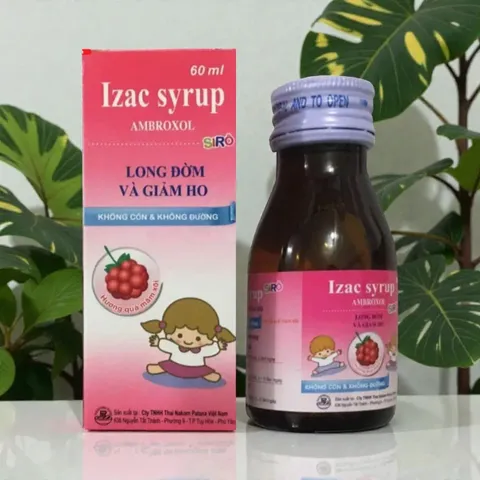 Siro ho Izac Syrup Chai 60ml – Hỗ Trợ Giảm Ho long đờm Tiêu Chất Nhầy Đường Hô Hấp