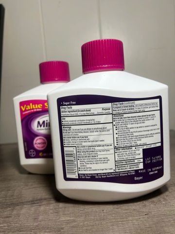 MiraLAX Gentle Constipation Relief Laxative Powder Bột uống nhuận tràng 765g 651028